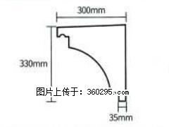 产品分解图型 - 檐口线，型号：SX311-YK-2，规格：300x330mm(2) - 昌都三象EPS建材 changdu.sx311.cc